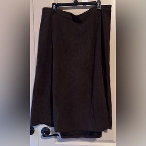 CJ Banks Classic Brown A-Line Skirt Size 18W